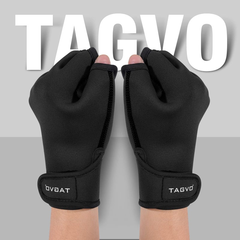 TAGVO Aquatic Gloves for Helping Upper Body Resistance, Webbed Swim Gloves Well Stitching, No Fading, Sizes for Men Women Adult Children Aquatic Fitness Water Resistance Training - Image 2